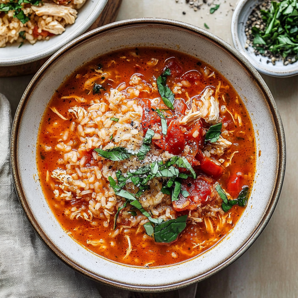 Cozy Chicken Tomato Rice Soup for Comforting Nights