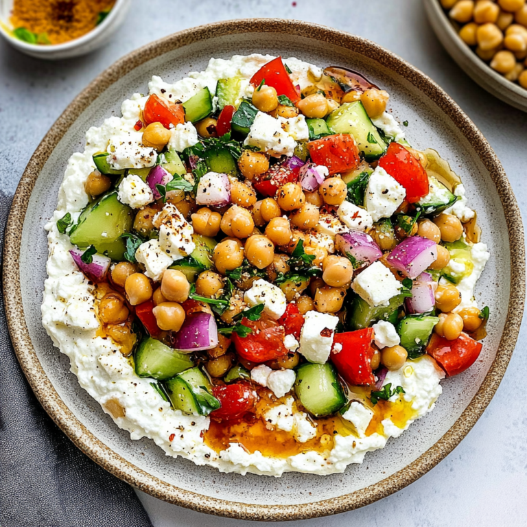 Delicious Cottage Cheese and Chickpea Salad Recipe