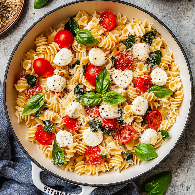 Irresistible Creamy Caprese Pasta Salad for Summer Fun