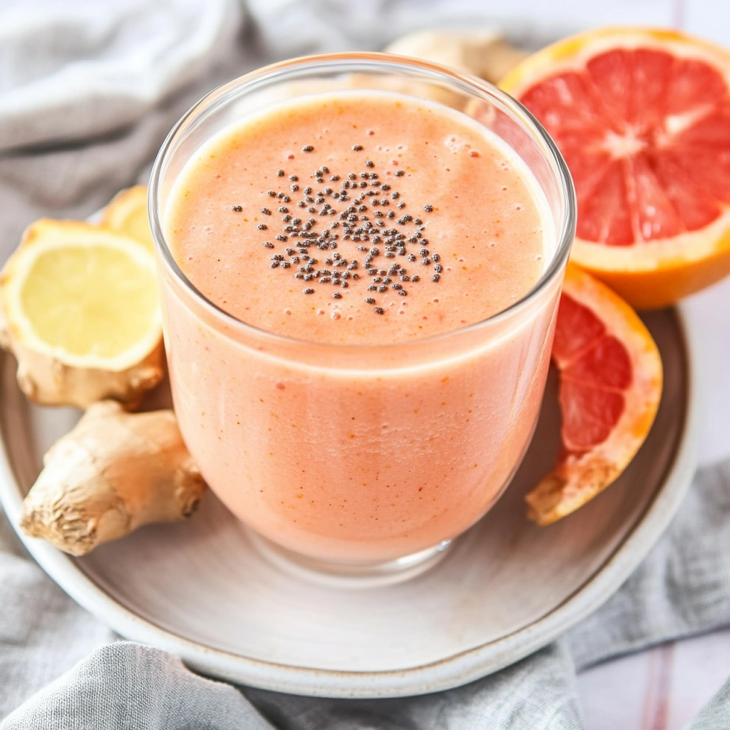 Energizing Grapefruit Ginger Smoothie Recipe for Mornings