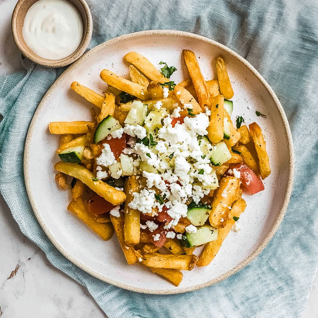 Irresistible Greek Fries With Feta Cheese Recipe