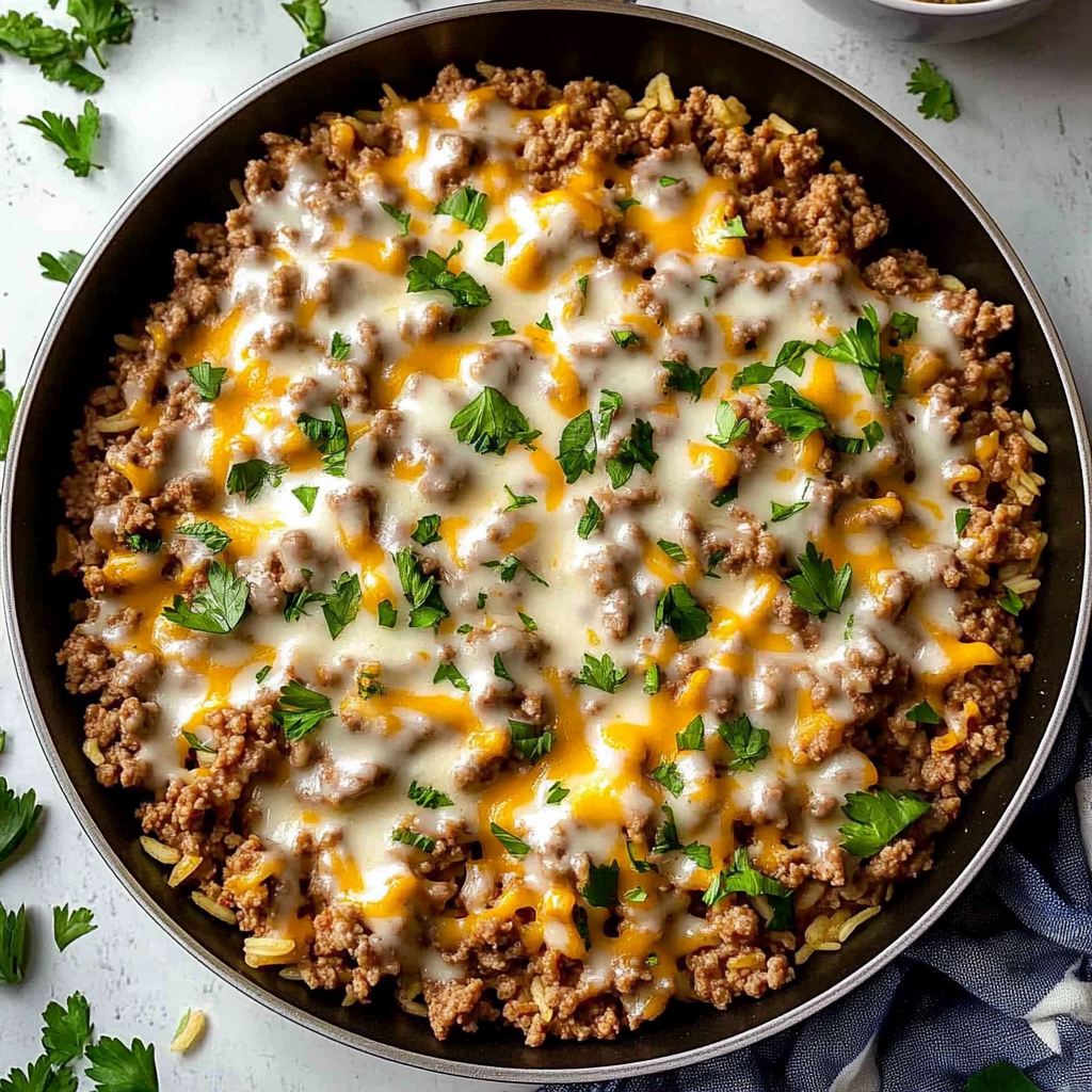 Quick and Tasty Ground Pork and Rice Skillet Recipe