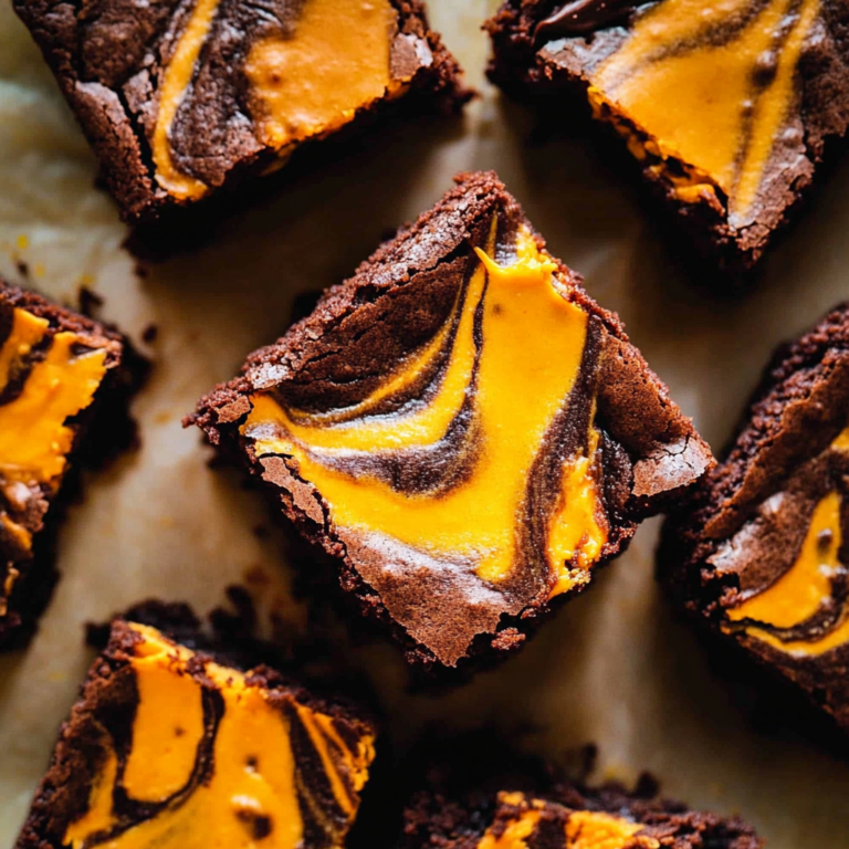 Spooktacular Halloween Cream Cheese Swirl Brownies Recipe