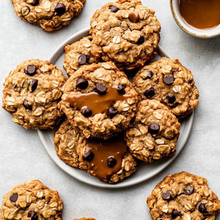 Irresistible Peanut Butter Oatmeal Chocolate Chip Cookies…