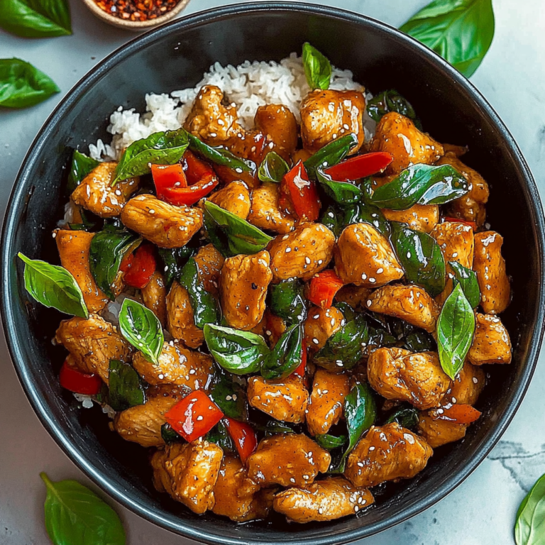 Irresistible Spicy Thai Basil Chicken Recipe in 30 Minutes