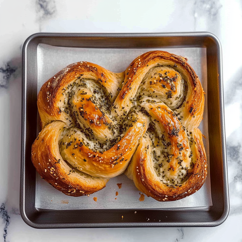 Irresistible Swirled Garlic Herb And Cheese Bread Recipe