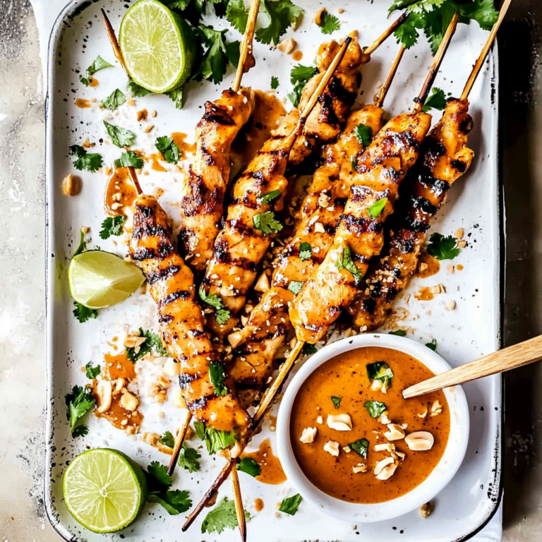 Irresistible Thai Satay Chicken with Peanut Sauce Recipe