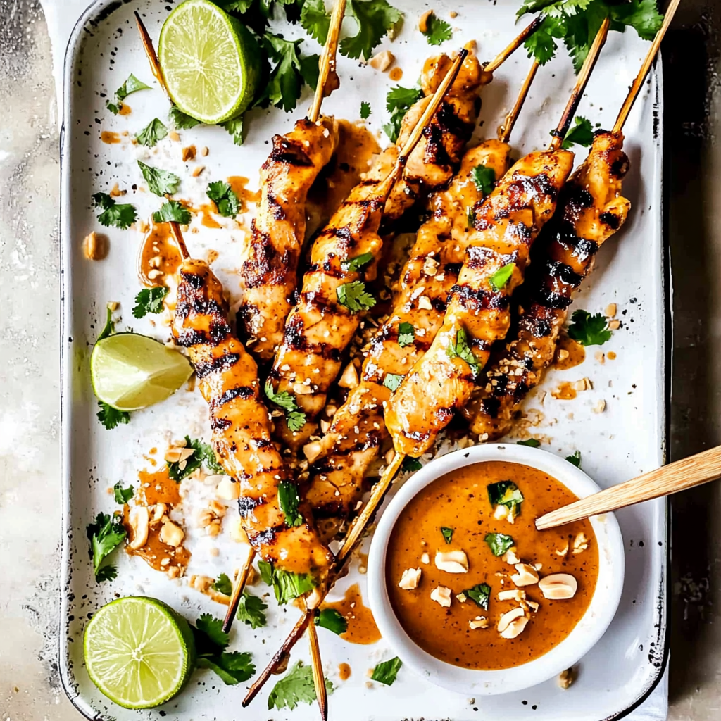 Irresistible Thai Satay Chicken with Peanut Sauce Recipe