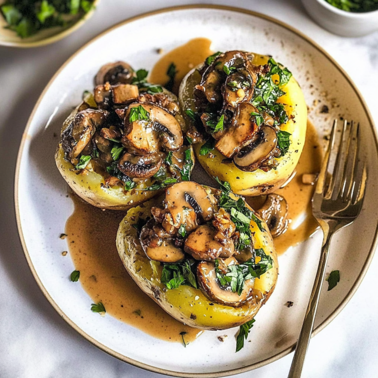 Ultimate Stuffed Baked Potatoes with Mushrooms Delight