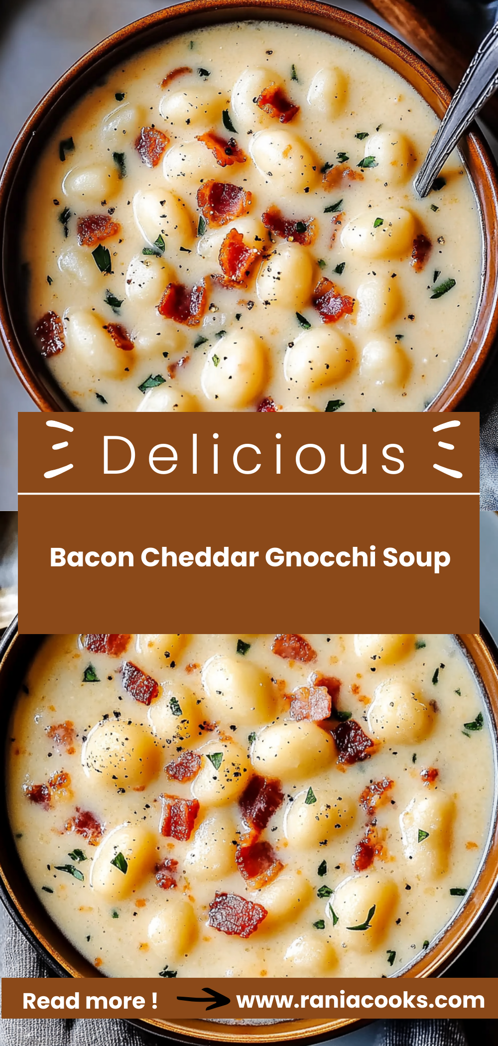 Bacon Cheddar Gnocchi Soup
