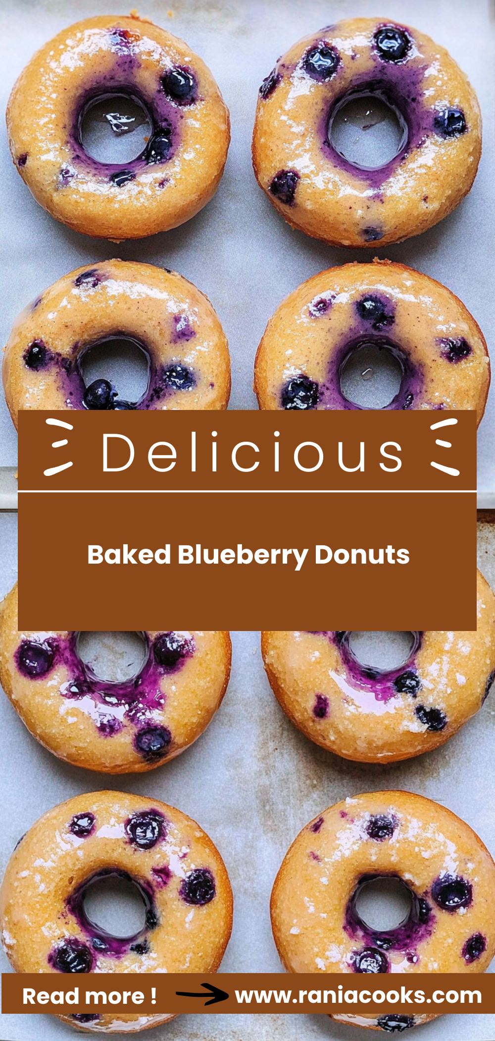 Baked Blueberry Donuts