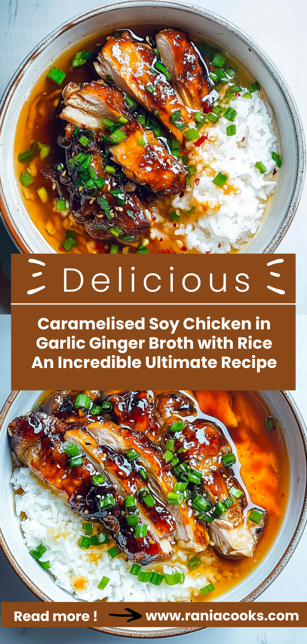 Caramelised Soy Chicken in Garlic Ginger Broth with Rice: An Incredible Ultimate Recipe