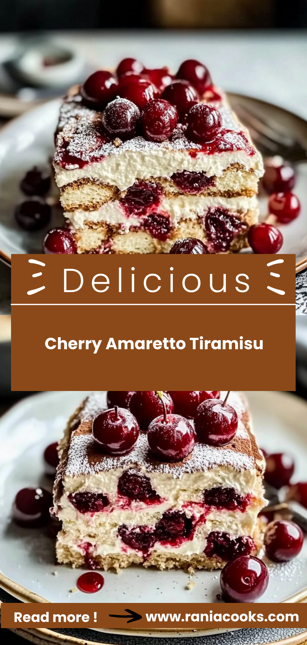 Cherry Amaretto Tiramisu