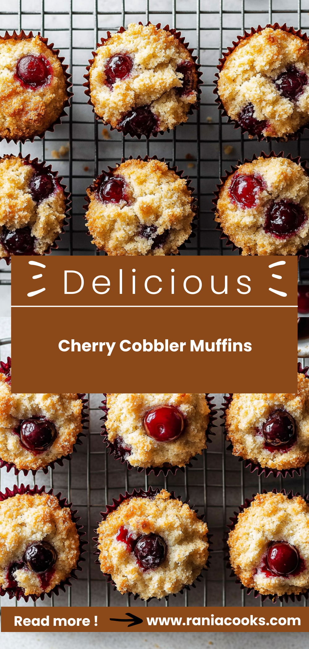 Cherry Cobbler Muffins