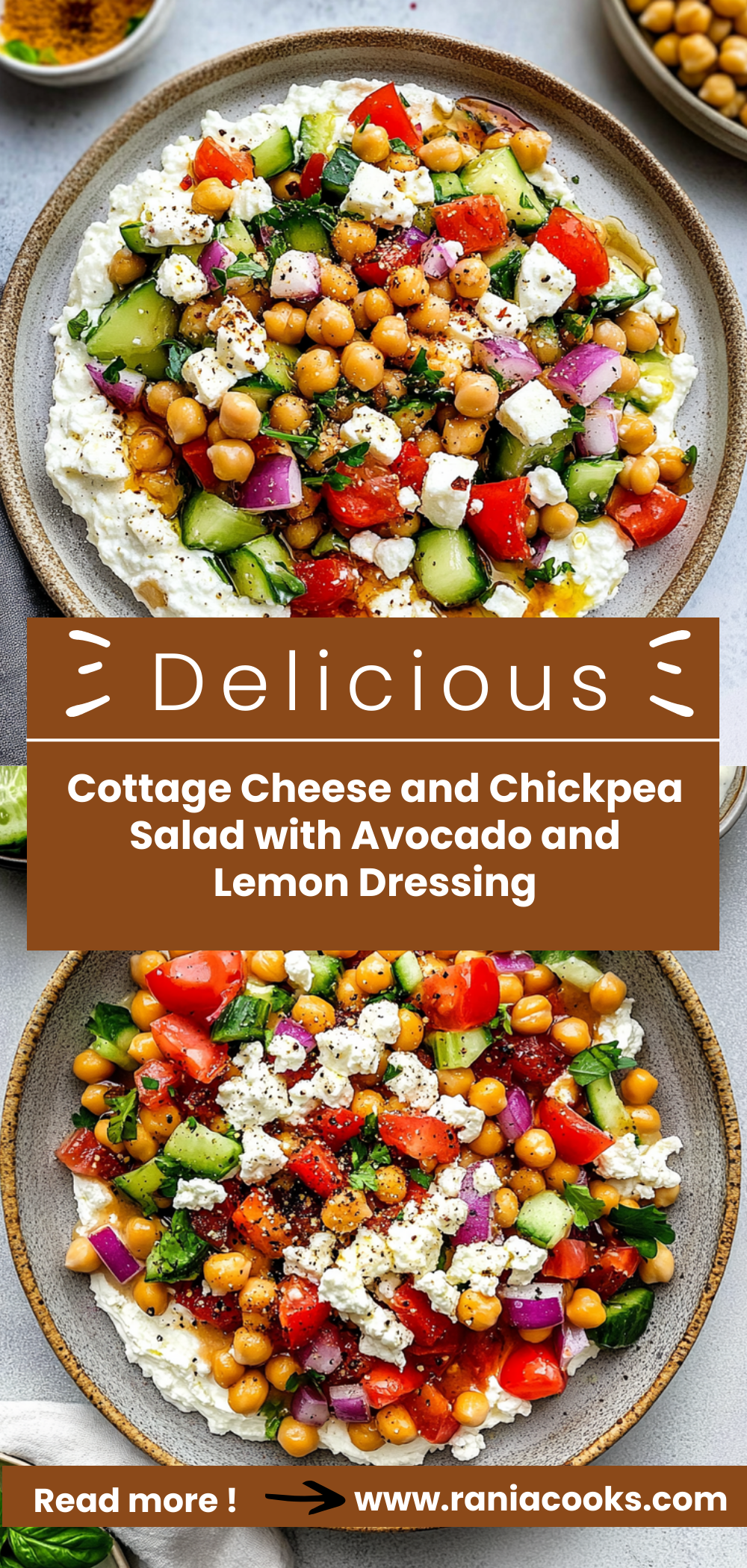 Cottage Cheese and Chickpea Salad