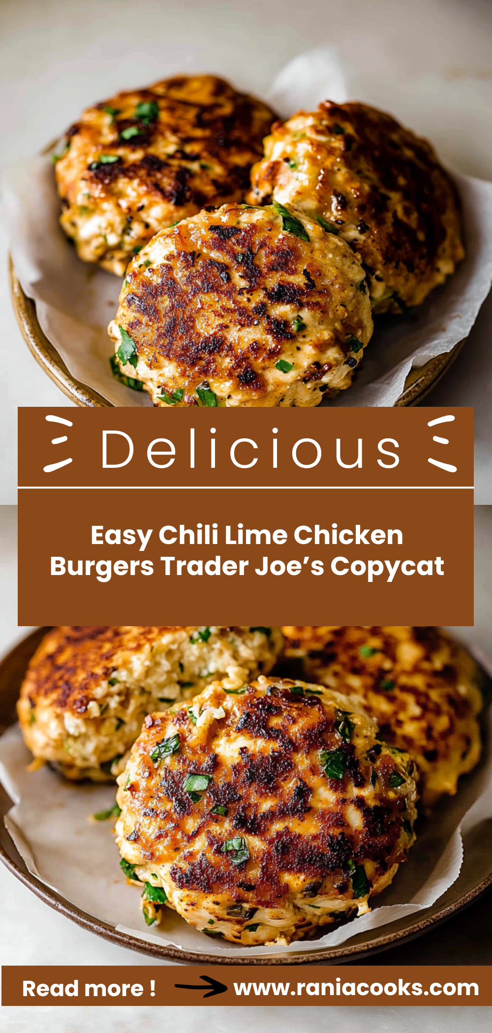 Easy Chili Lime Chicken Burgers (Trader Joe’s Copycat)