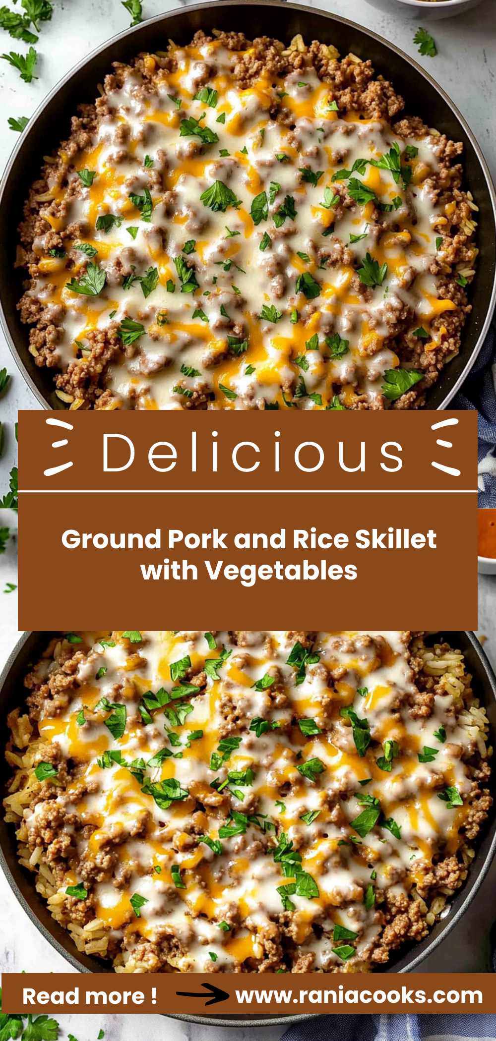 Ground Pork and Rice Skillet