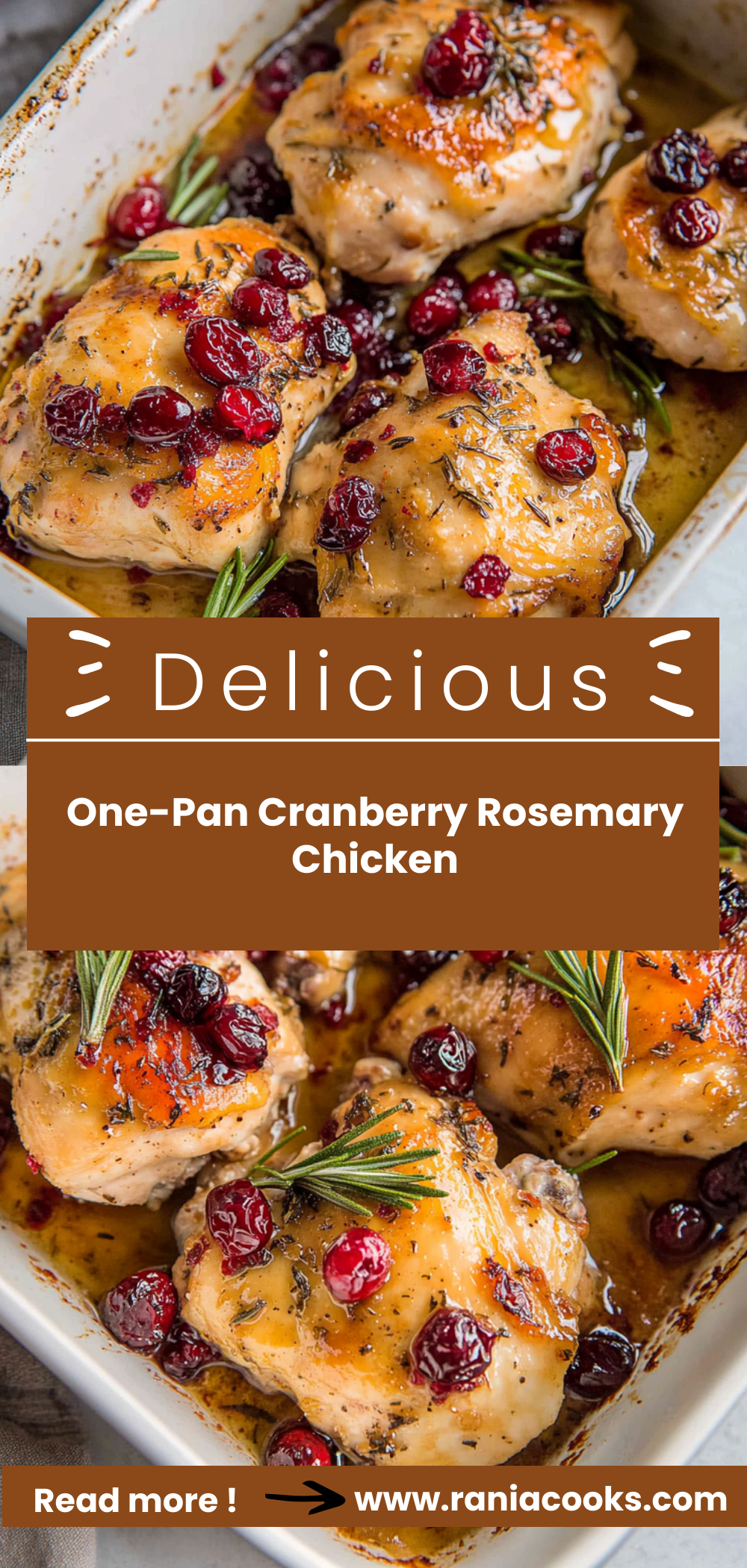 One-Pan Cranberry Rosemary Chicken