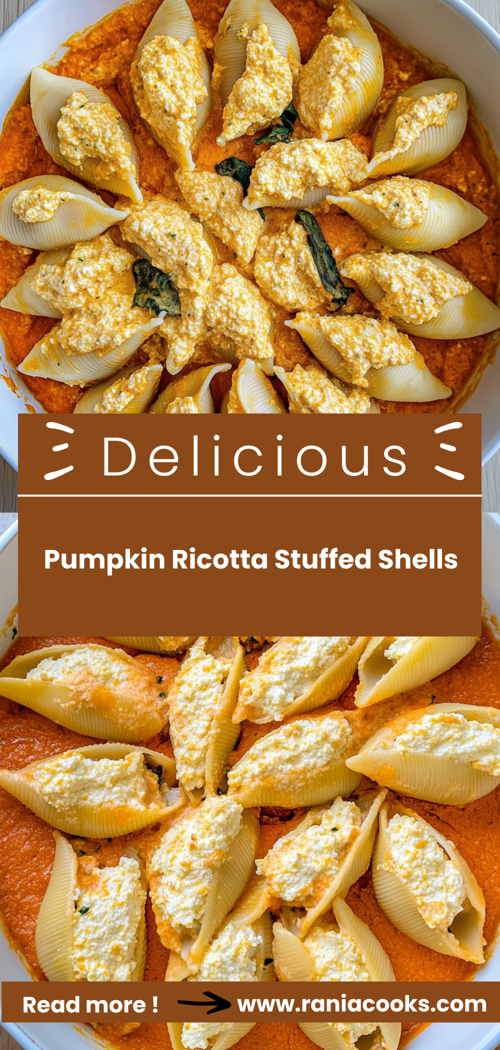 Pumpkin Ricotta Stuffed Shells