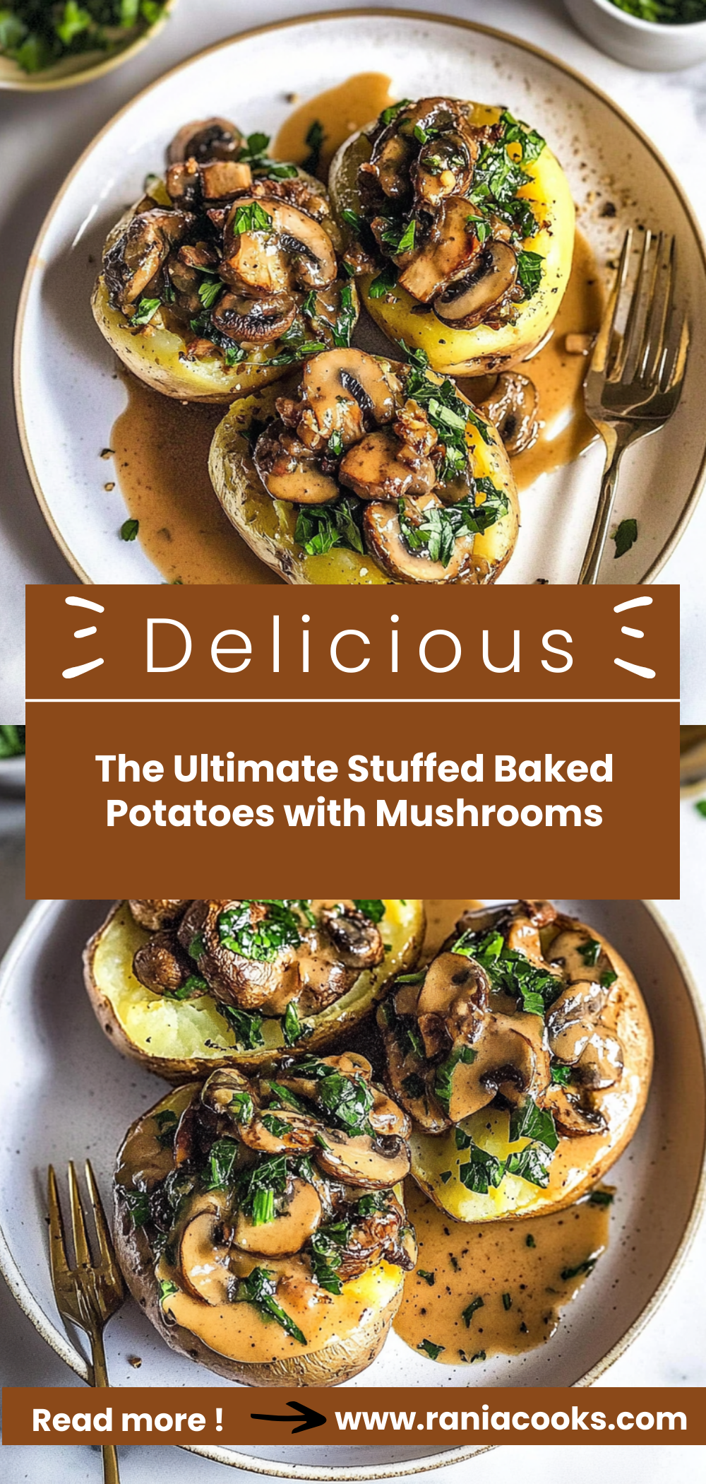 The Ultimate Stuffed Baked Potatoes with Mushrooms