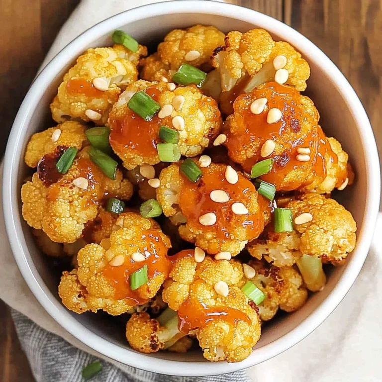Air Fryer Honey Sriracha Cauliflower: Sweet & Spicy Delight