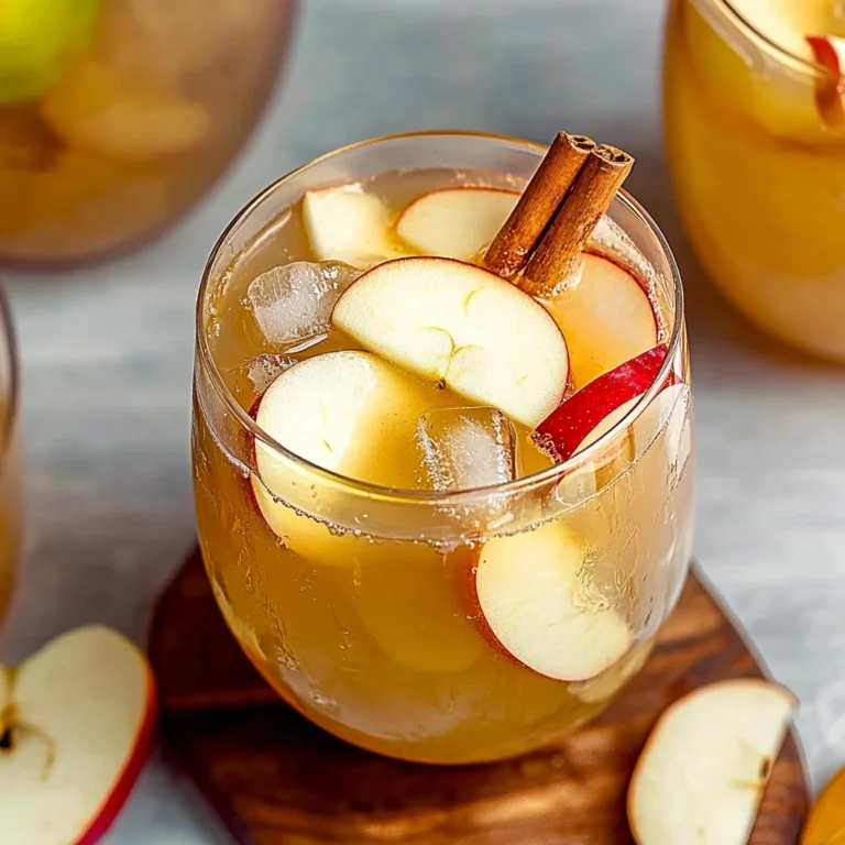 Apple Cider White Wine Sangria: Fall’s Refreshing Delight