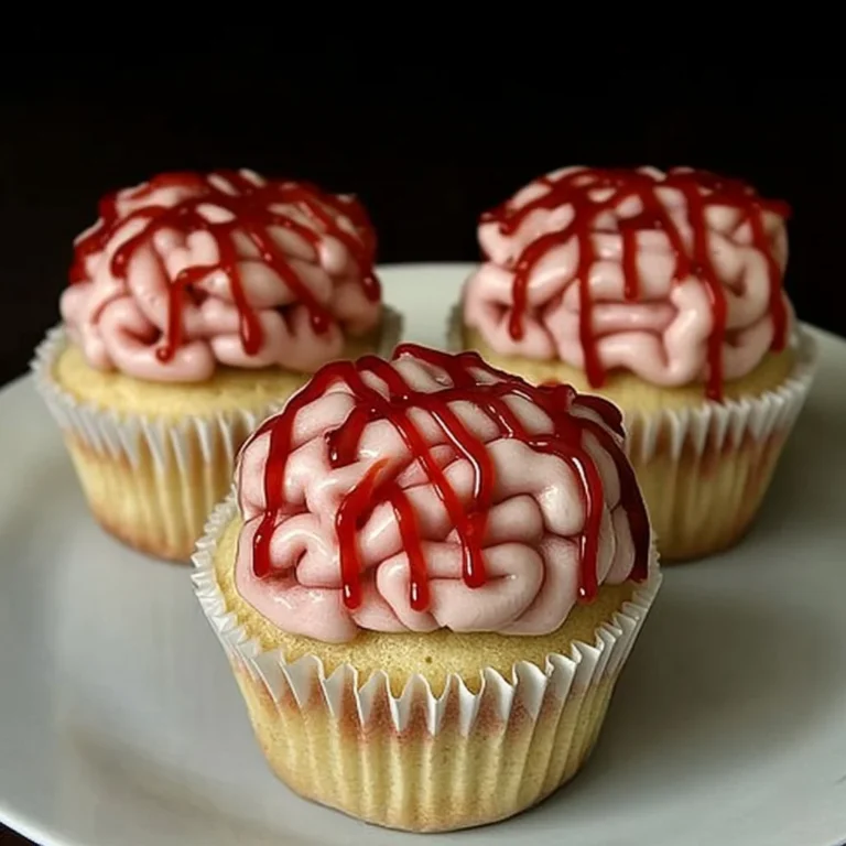 Bleeding Brain Cupcakes: Spookily Delicious Treats
