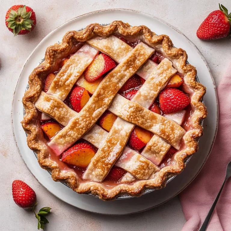 Brown Butter Strawberry Peach Pie: Irresistibly Delicious
