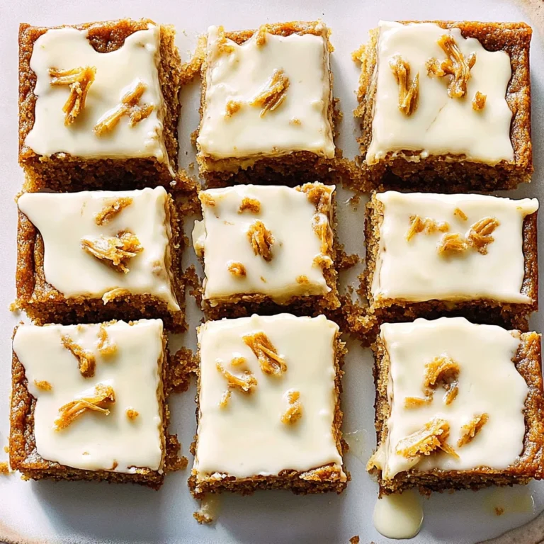 Carrot Cake Bars: Moist and Irresistibly Delicious