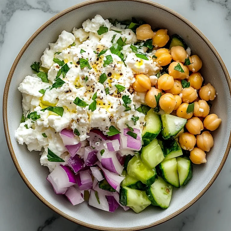 Cottage Cheese and Chickpea Salad: A Refreshing Delight