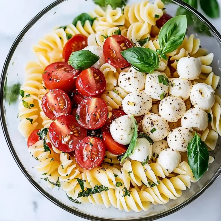 Creamy Caprese Pasta Salad: A Flavorful Twist You’ll Love