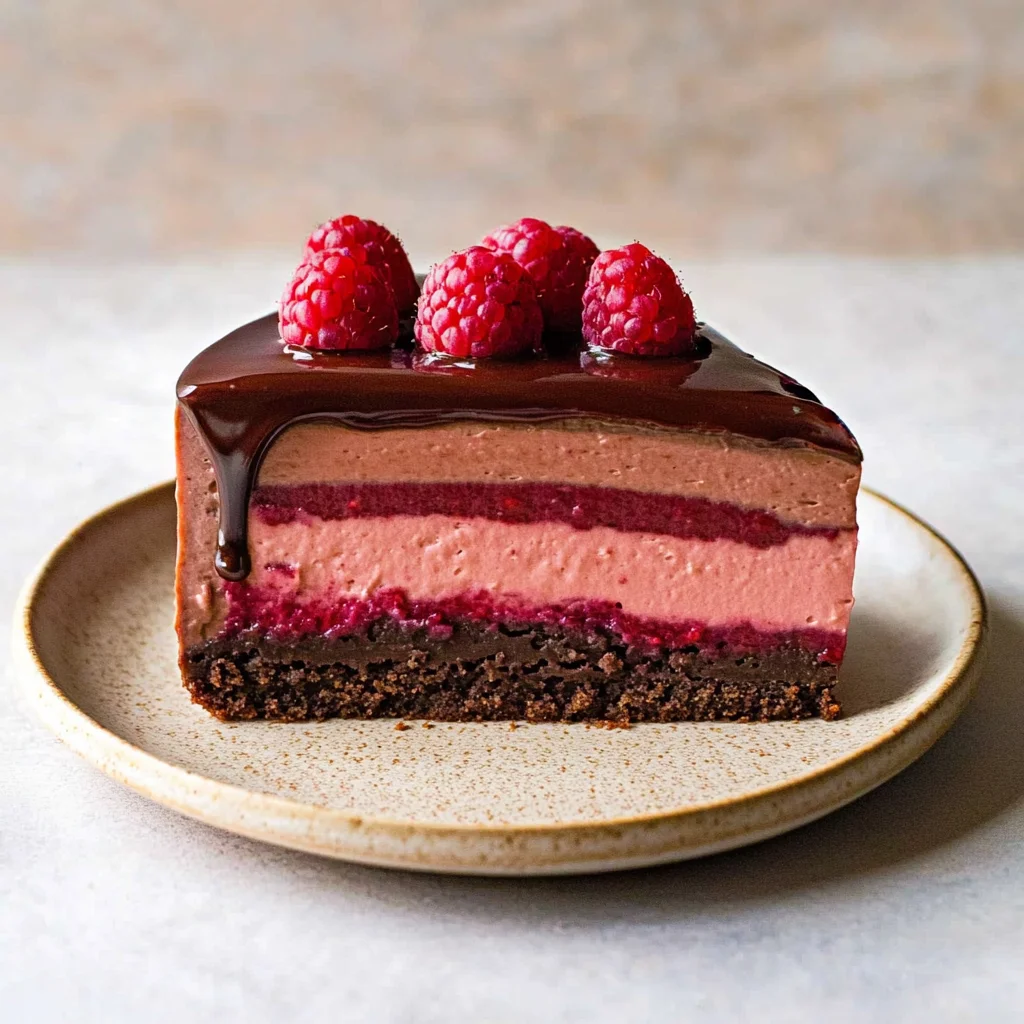 Dark Chocolate Raspberry Mousse Cake: Decadent Delight