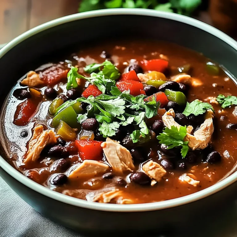 Delicious Chicken Black Bean Soup Recipe: Cozy Comfort Bowl
