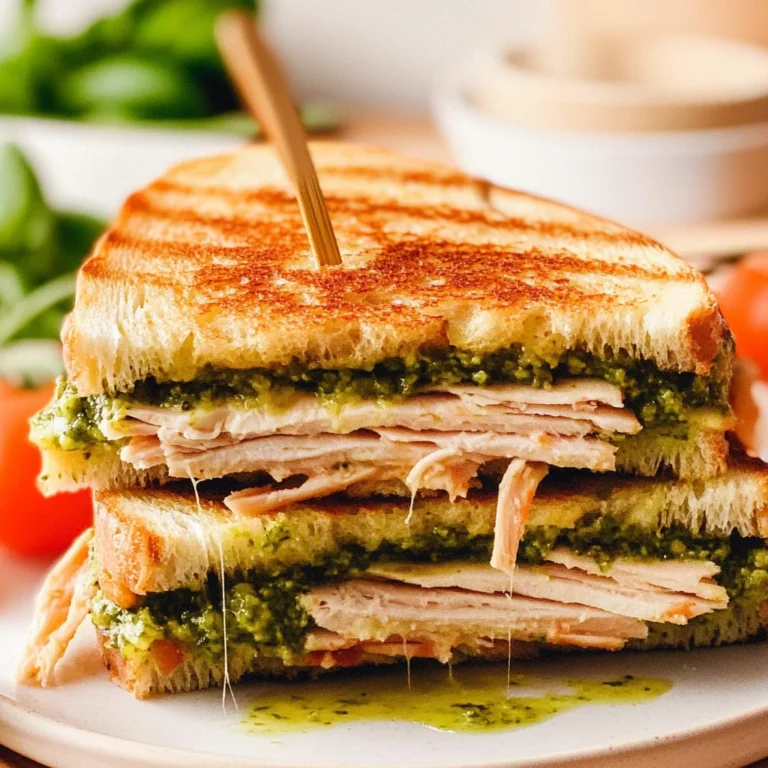 Easy Turkey Basil Pesto Panini: A Flavor Explosion!