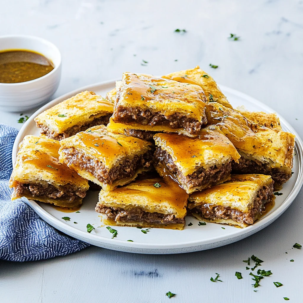 French Dip Squares: Irresistibly Savory & Satisfying