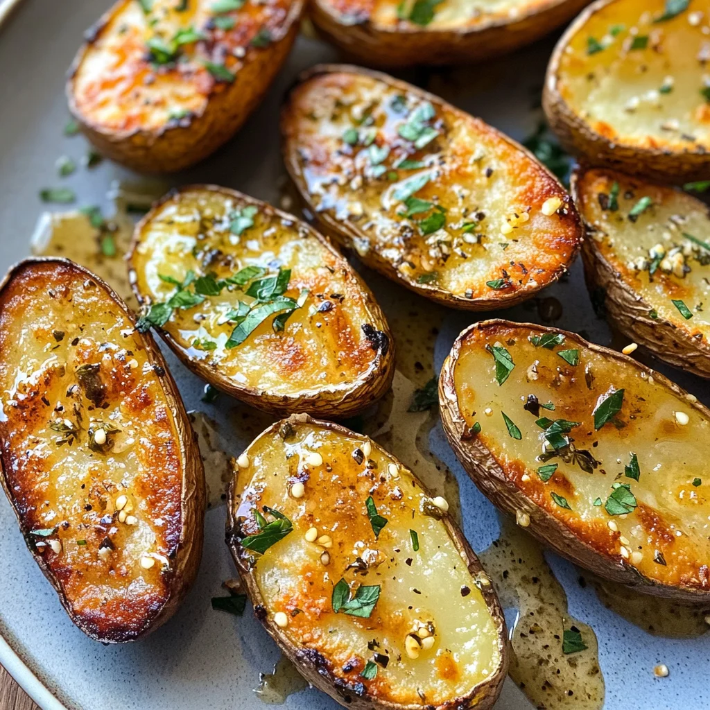 Garlic Herb Roasted Potato Skins: Crunchy and Savory Delight