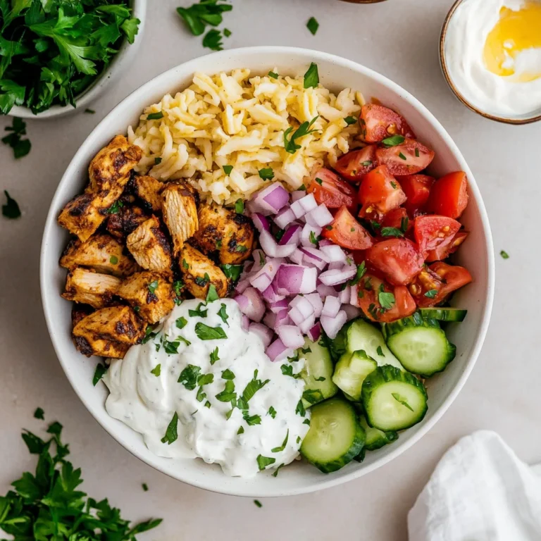 Homemade Chicken Gyro Bowl: Flavorful and Nutritious Delight