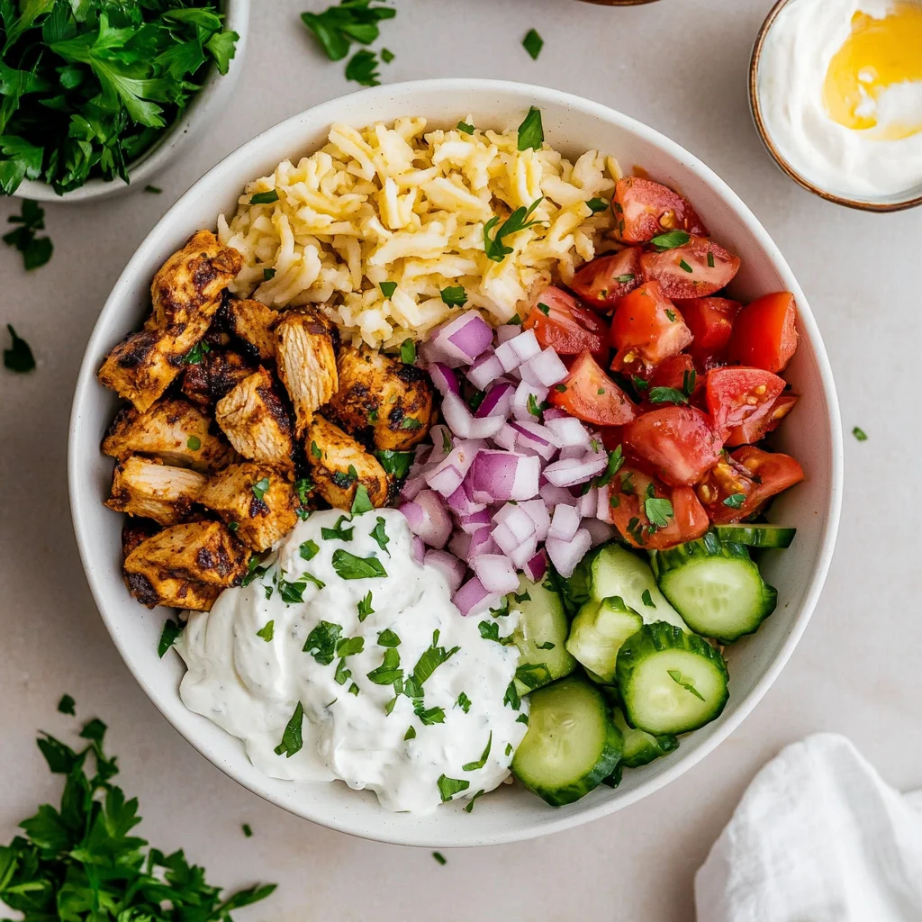 Homemade Chicken Gyro Bowl: Flavorful and Nutritious Delight