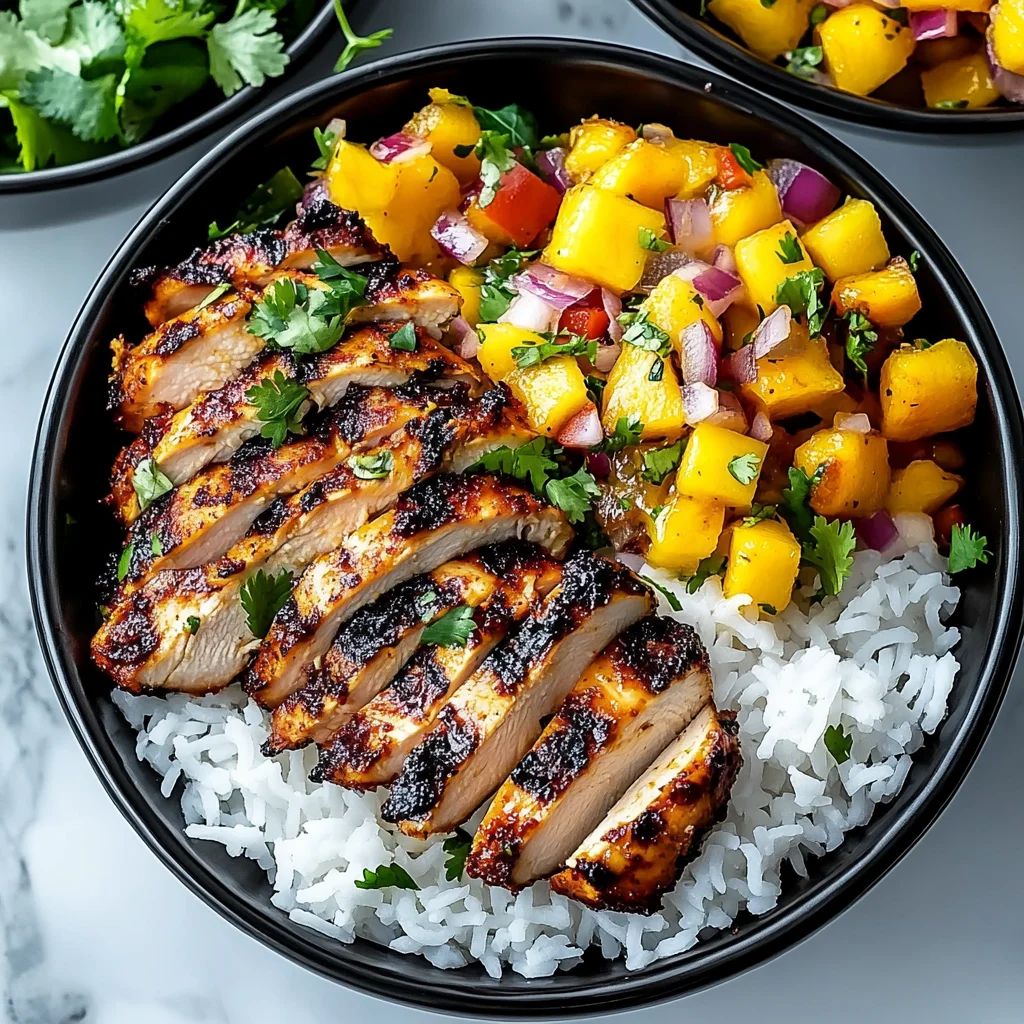 Jerk Chicken Bowls with Mango Salsa: A Flavor Explosion