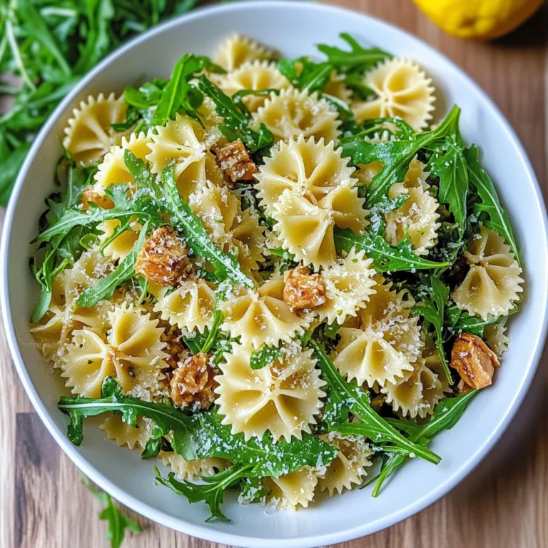 Lemon Arugula Pasta Salad: Refreshing and Zesty Delight