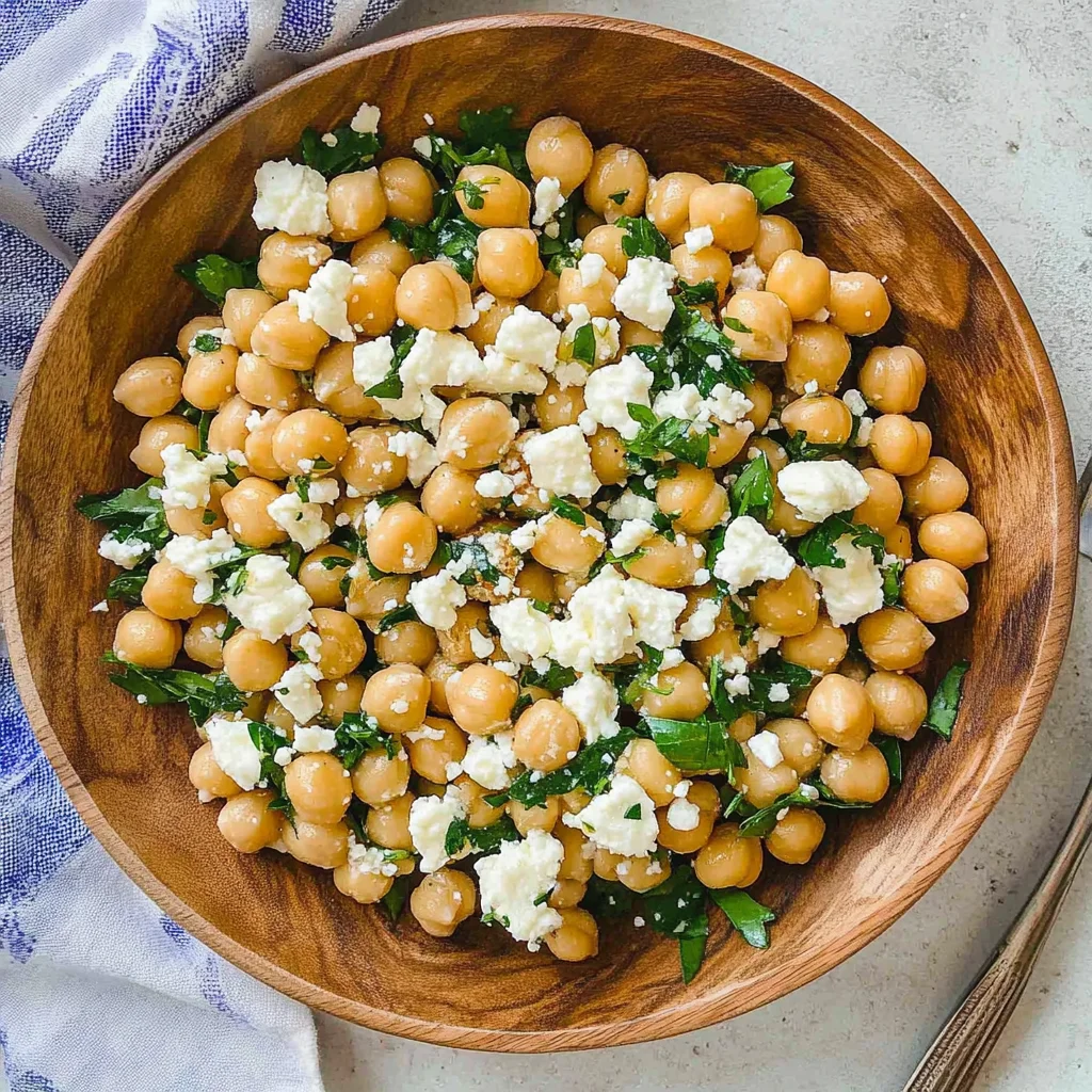 Lemony Chickpea Feta Salad (Gluten Free): A Zesty Delight