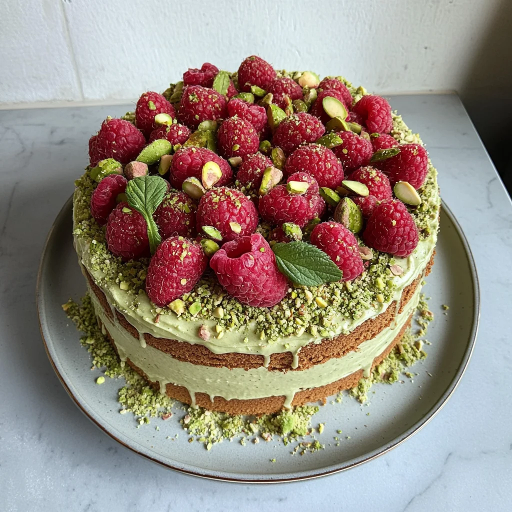 Pistachio Raspberry Cake: A Flavor Explosion Awaits!