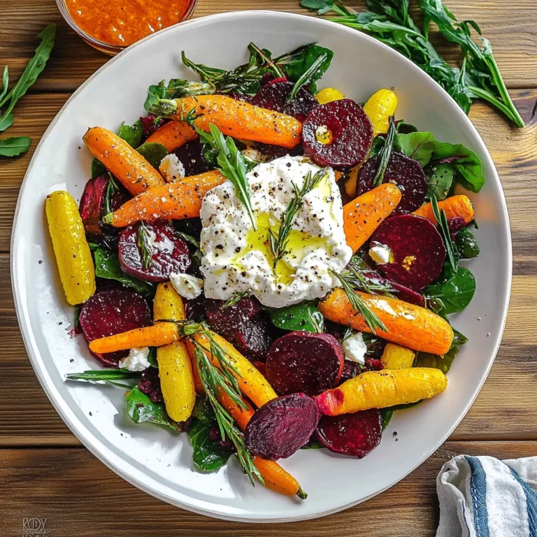 Roasted Beets and Carrots Salad with Burrata: Indulgent D…