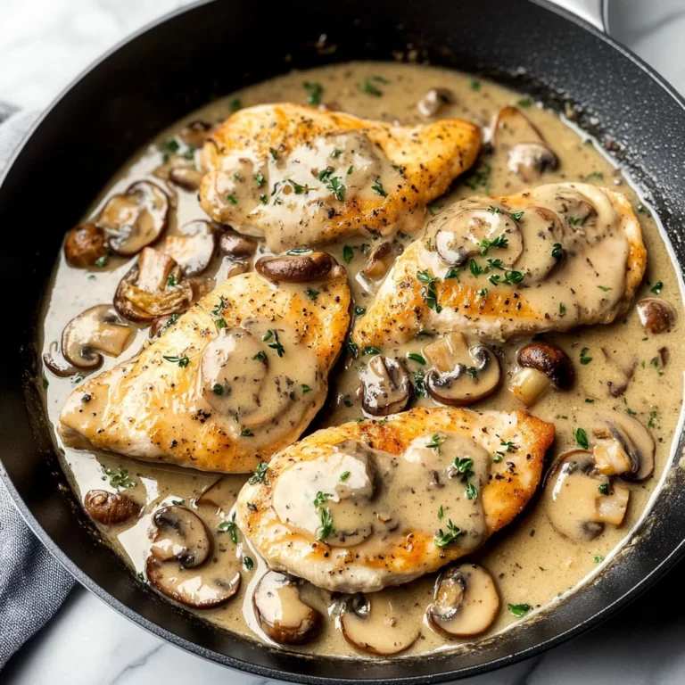 Skillet Chicken and Mushroom Wine Sauce: Irresistibly Savory