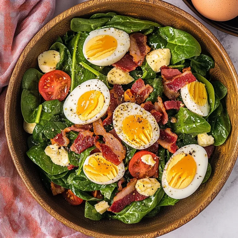 Spinach Salad with Bacon and Eggs: A Flavorful Powerhouse