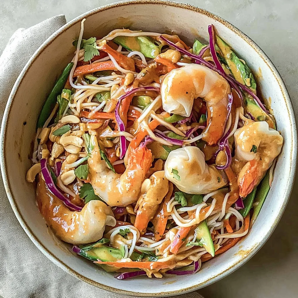 Spring Roll in a Bowl with Peanut Sauce: Easy and Delicious