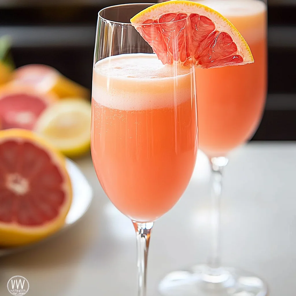 Sunrise Grapefruit Cocktail: Refreshing Weekend Delight
