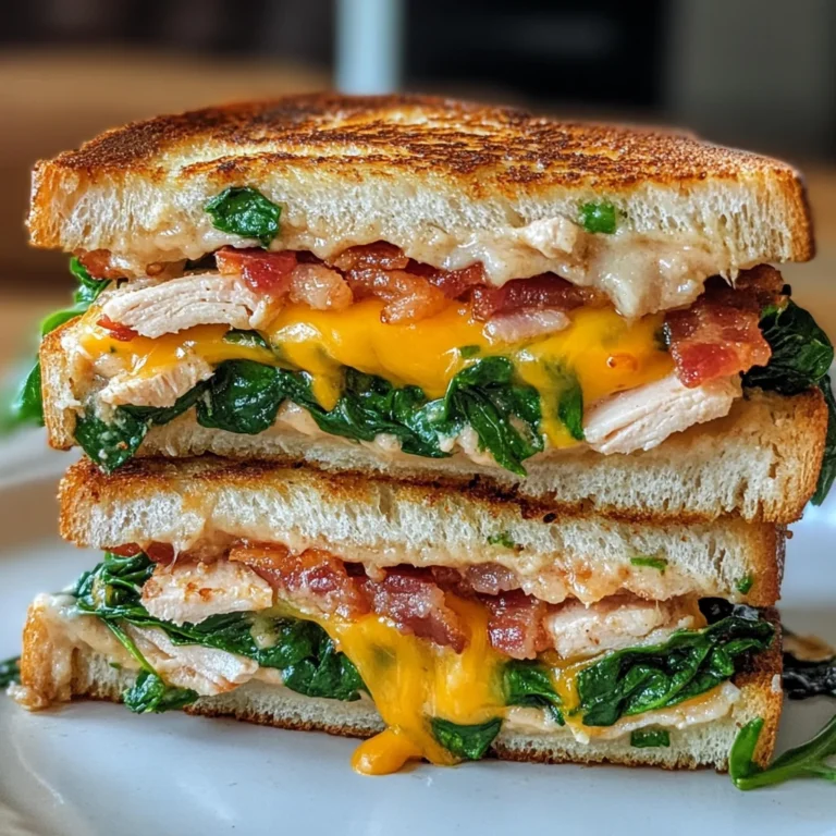 Turkey Melt with Cheddar, Spinach, and Bacon: Irresistibl…