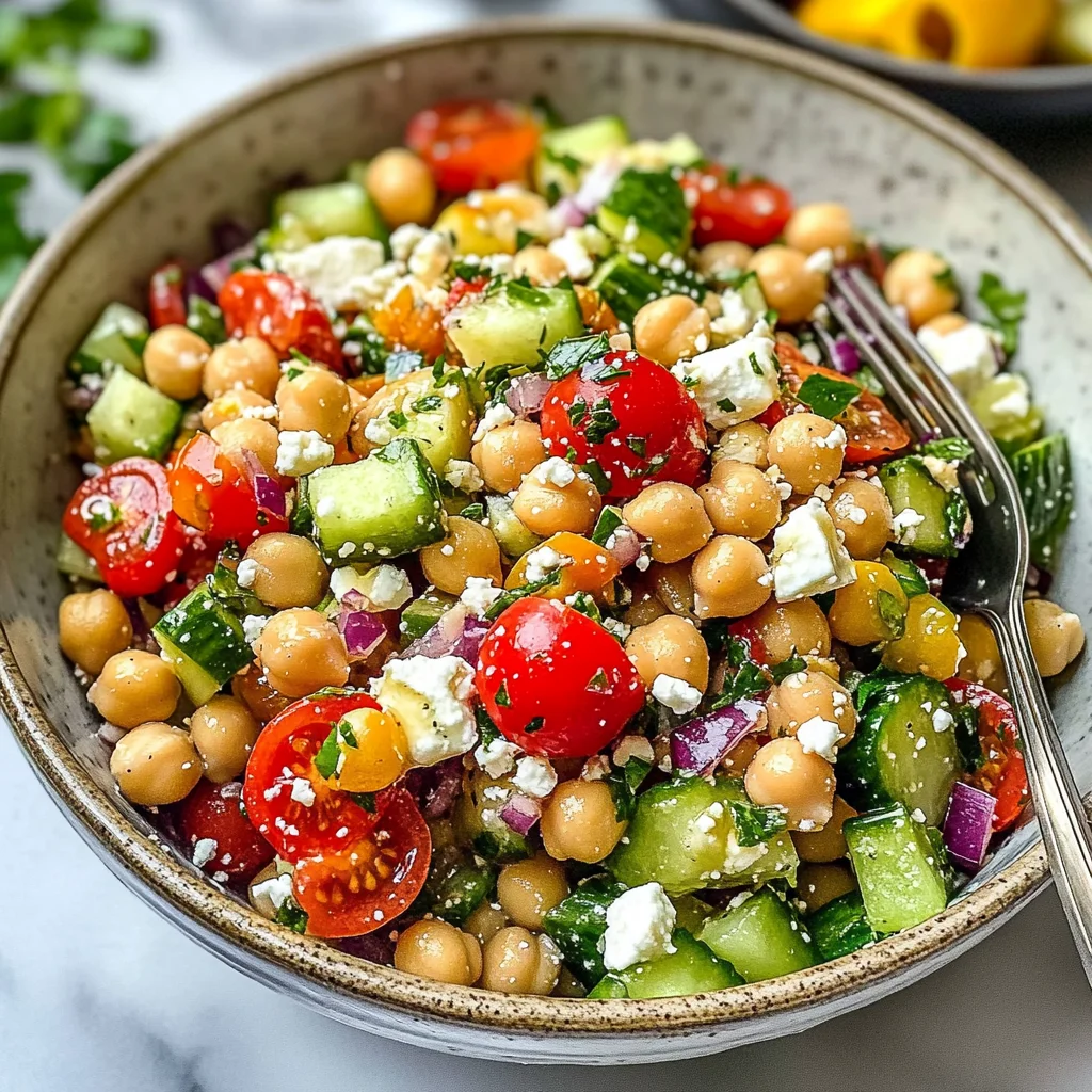 10-Minute Mediterranean Chickpea Salad