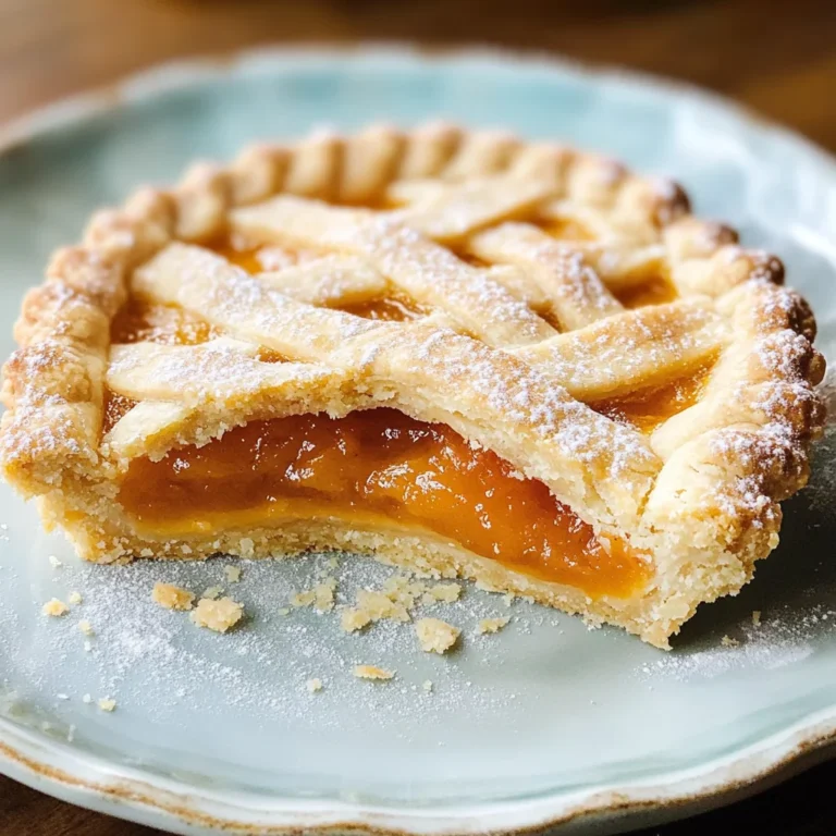 Apricot Sugar Cookie Pies